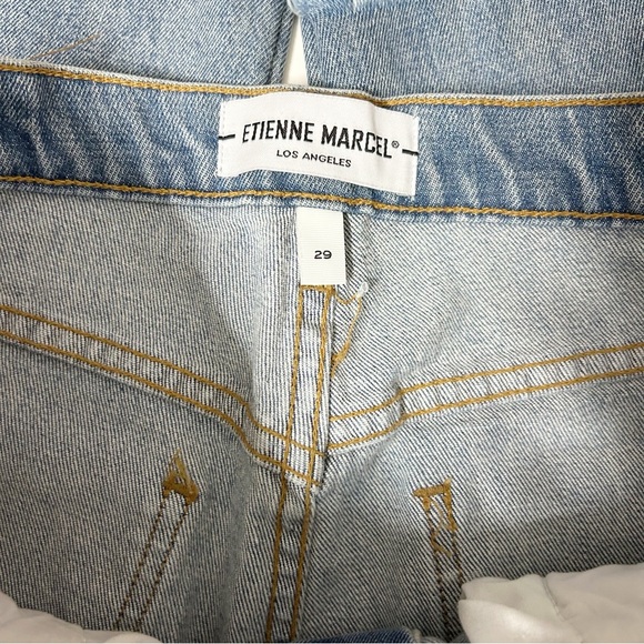 ETIENNE MARCEL Denim Studded Panel Jeans High Rise Skinny (Size 29) - Picture 4 of 8